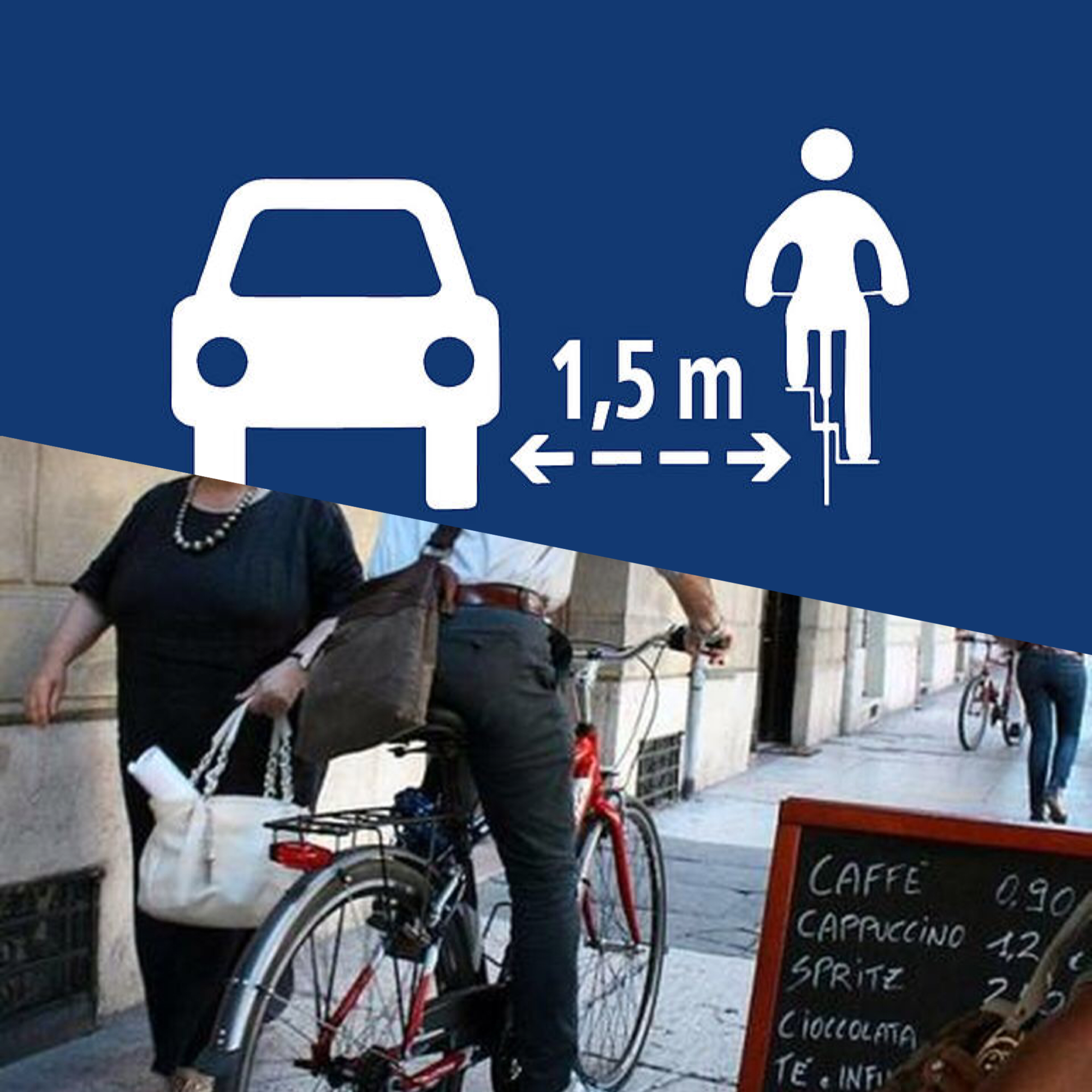 Il rispetto del ciclista e il rispetto del più debole