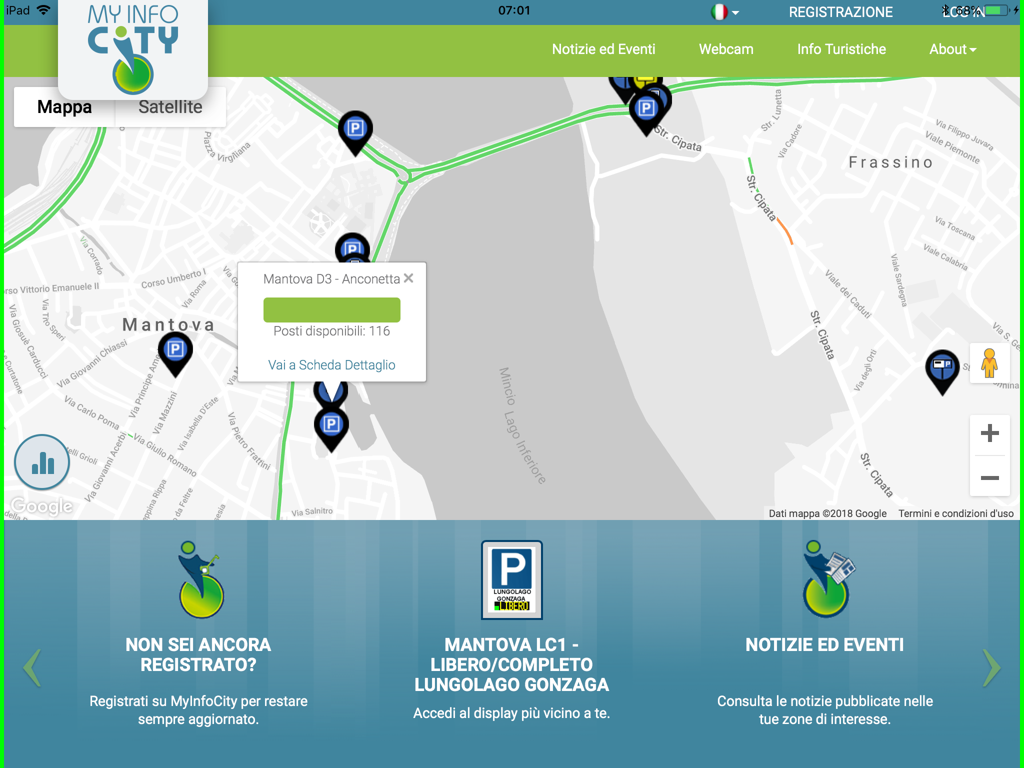 Parcheggi liberi segnalati: promessa mantenuta
