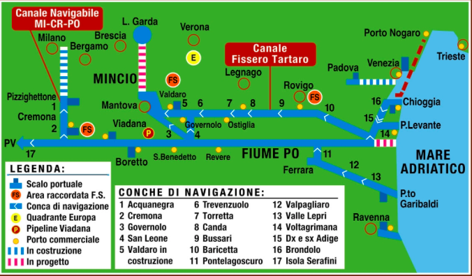 Abbiamo lo sbocco al mare, saltando il Po