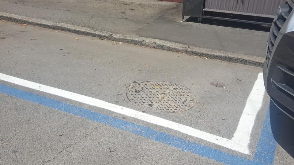 Lo stallo bianco non è un garage